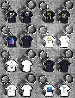 Buy NIRVANA T-shirt Keyring KURT COBAIN Smiley In Utero Etc • 2.15£