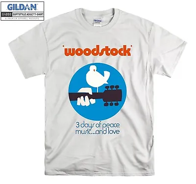Buy Woodstock 3 Days Of Peace Music T-shirt T Shirt Men Women Unisex Tshirt 2601 • 11.95£
