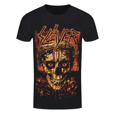 Buy Slayer T-Shirt Crowned Skull Metal Band Official Black New • 15.95£