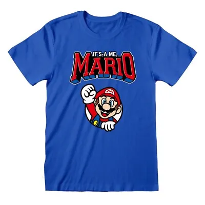 Buy Super Mario - Mario Varsity T-Shirt - Blue - Medium • 9.99£