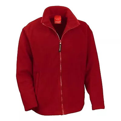 Buy Mens Fleece Jacket New Plain Full Zip Up Heavy Outdoor Warm Polar Anti Pill Work • 14.97£