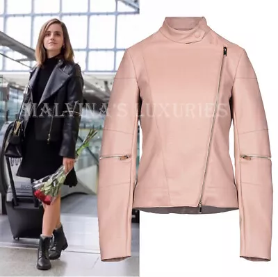 Buy Stella Mccartney Biker Jacket Pink Faux Leather Victoire Zip Detail $1,535 44 8 • 479.40£