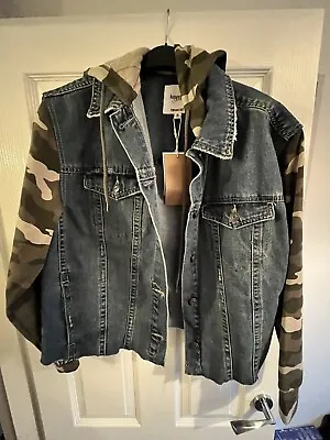 Buy Kensie Jeans Jacket Denim/Camouflage Size Medium • 24.99£