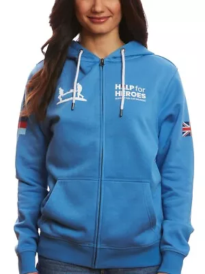 Buy Help For Heroes Women's Heritage Zipped Hoody In Blue • 29£
