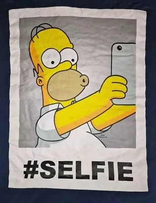 Buy The Simpsons T-shirt Size 4XL Blue #selfie Graffic • 2.75£