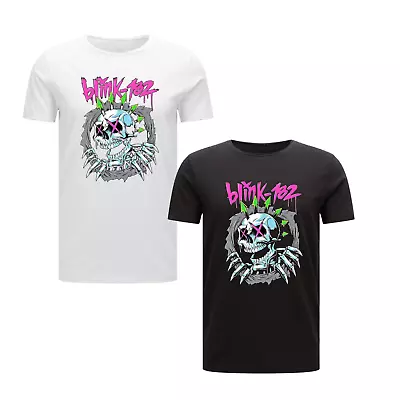 Buy Skull Laughing Blink 182 Men's Top Fan Gift T-shirt Concert Fashion Latest Tee • 15.49£