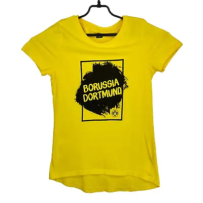 Buy BORUSSIA DORTMUND BVB T Shirt Womens LARGE Yellow Short Sleeve Cotton Football • 3.74£