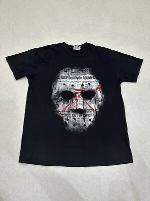 Buy Friday The 13th Jason Voorhees Headshot Clothing T-shirt Size Large • 5.99£