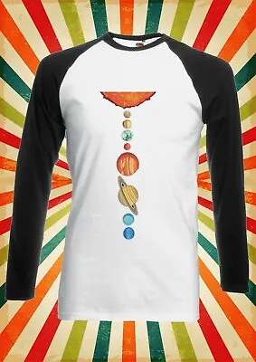 Buy Vertical Galaxy Sun Earth Man Men Women Long Short Sleeve Baseball T Shirt 2733 • 9.95£