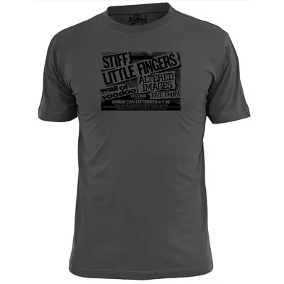 Buy Mens Stiff Little Fingers Lyceum Gig Poster T Shirt Pistols Damned Ruts Clash • 12.99£