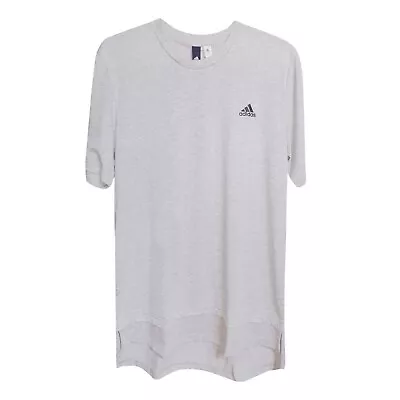 Buy Adidas Mens Grey Crew Neck Short Sleeve Top Drifter T Shirt With Double Layer • 15£
