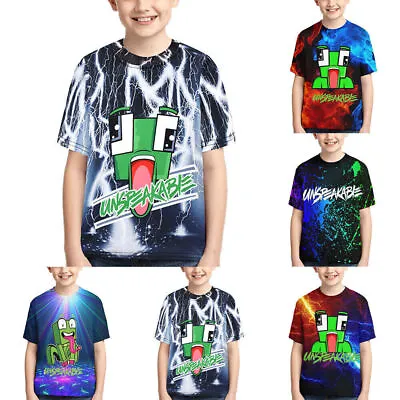 Buy Kids Girls Boys Mr Beast Short Sleeve Cotton T Shirt Youtuber Merch Gamer Tops◮ • 6.39£