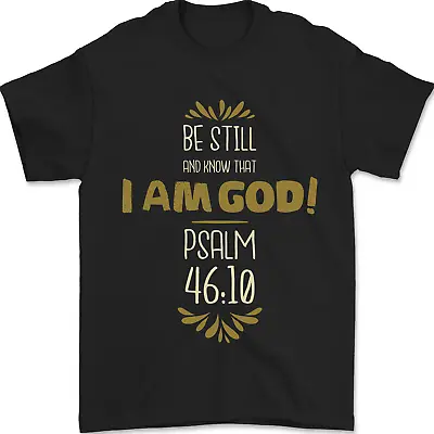 Buy I Am God Psalm 46:10 Christian Jesus God Christ Mens T-Shirt 100% Cotton • 8.49£
