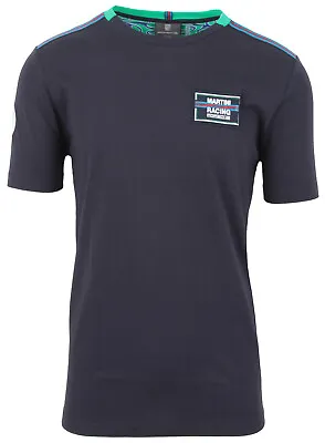 Buy Porsche Men's Short Sleeve T-Shirt 100% Cotton Martini Racing Blue • 94.80£