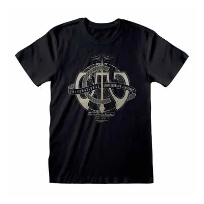 Buy Fantastic Beasts International Confederation Of Wizards Black T-Shirt • 8.99£