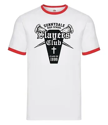 Buy Inspired By Buffy The Vampire Slayer  Slayers Club  Ringer T-shirt • 14.99£