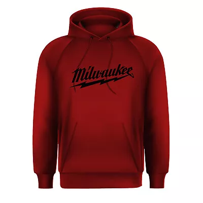 Buy Adults Mens Milwaukee Workwear Powertool Fleece Pullover Sweat Hoodie Small-XXL • 17.99£