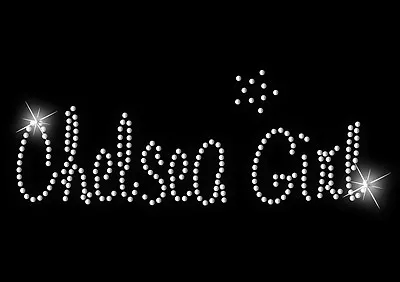 Buy  CHELSEA Girl Iron On Hen Night Slogan Crystal T Shirt Transfer Birthday 70s 80s • 3.50£
