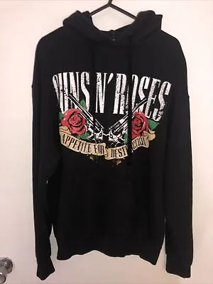 Buy Guns N Roses 2014 Appetite For Destruction Hoodie Sweatshirt Size Medium • 24.99£