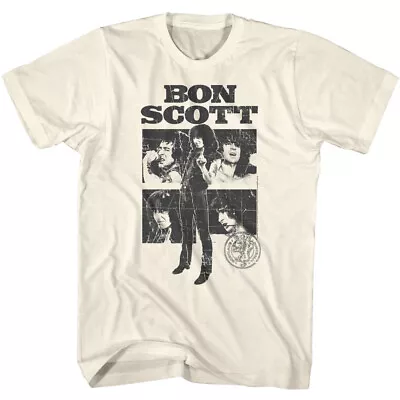 Buy ACDC Bon Scott Live On Stage Collage Men's T Shirt Rock Music Concert Merch • 40.37£