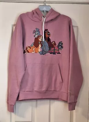 Buy Disney Store Lady And The Tramp Hooded Sweatshirt Hoodie - Size Large Worn Twice • 30£