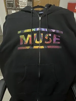 Buy MUSE- THE RESISTANCE Rare Zip-Up Unisex Hoodie- XL • 42.63£