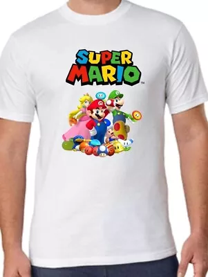 Buy (SUPER MARIO)-t Shirts By Steve (men & Boys ) • 7.75£