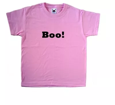 Buy Boo! Halloween Pink Kids T-Shirt • 6.99£