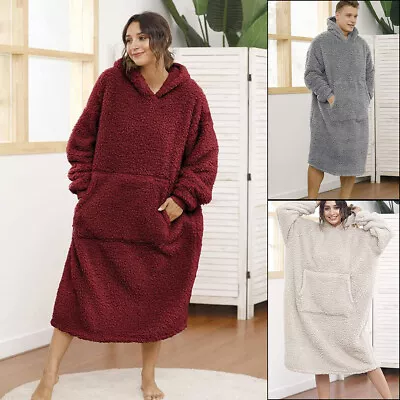 Buy Oversized Hoodies Sweatshirt Soft Warm Winter Hoodies Fleece Comfortable BidZO • 23.99£