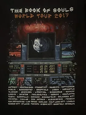 Buy Iron Maiden Tour T Shirt Book Of Souls Tour 2017 XXL • 45£