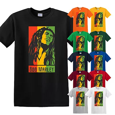 Buy Bob Marley Inspired Reggae T-Shirt Jamaican Flag Reggae Superstar Fan Tee Shirt • 14.99£