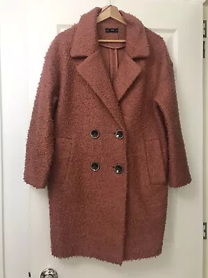 Buy F&F Dusky Pink Jacket Fleece Lightweight Coat Size 10 Teddy Coat • 10£