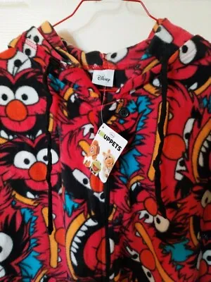 Buy The Muppets Animal Hooded All-in-One Pyjamas Disney 1Onesie One Piece Medium • 27.50£