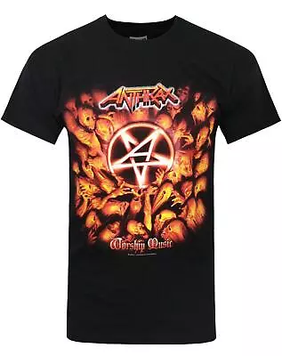Buy Anthrax Black Short Sleeved T-Shirt (Mens) • 17.99£