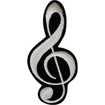 Buy Music Note Patch Iron Sew On Clothes Bag Embroidered Badge Embroidery Applique • 2.79£