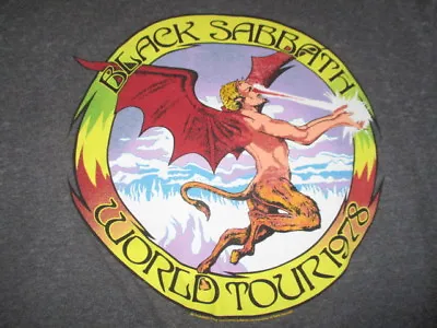 Buy BLACK SABBATH World Tour LG Shirt W Tags OZZY TONY IOMMI GEEZER BUTLER BILL WARD • 43.23£