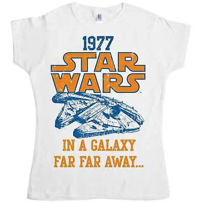 Buy Star Wars Far Away Falcon Fitted Womens T-Shirt • 10£