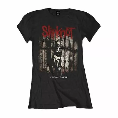 Buy Women's Slipknot .5: The Gray Chapter Album Black Fitted T-Shirt • 12.95£