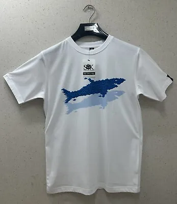 Buy ‘Shark Of Fish’ Poker Round Neck T-shirt TEXAS HOLD-EM Small-XL Men’s • 8.99£