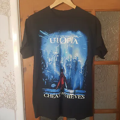 Buy Cheats & Thieves Create Your Utopia Print Black T Shirt M • 11.96£