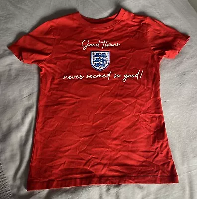 Buy England Football Red T Shirt 8-9 Years • 3.97£