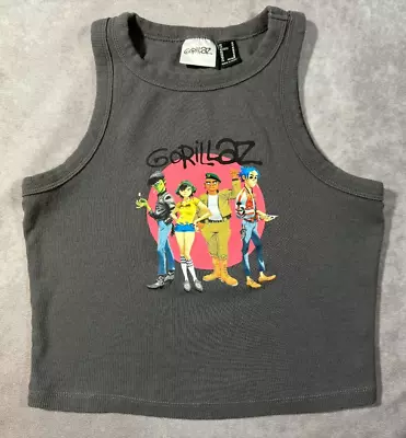 Buy Gorillaz Band Tank Top Cropped - Medium (can Fit Small) • 18.94£
