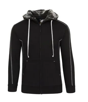 Buy Zip Up Hoody Small ORN Hoodie 1285 Black Luxury & Warmth With Faux-fur Lining • 35.99£