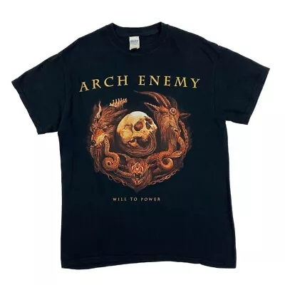 Buy ARCH ENEMY “Will To Power” Melodic Death Heavy Metal Band T-Shirt Medium Black • 16£