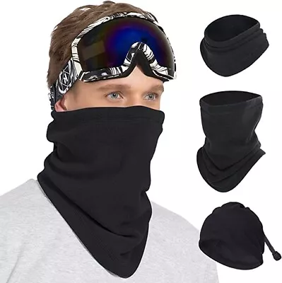 Buy Thermal Fleece Snood Neck Warmer Cycling Scarf Warm Winter Ski For Men Women UK • 3.65£