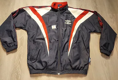 Buy Men's Navy Umbro Vintage Retro Outdoor Sport Zip Jacket Size XL • 5£