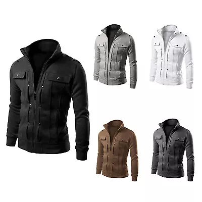 Buy Mens Military Tactical Jacket Casual Cotton Bomber Coat Army Combat Cargo Jacket • 21.19£