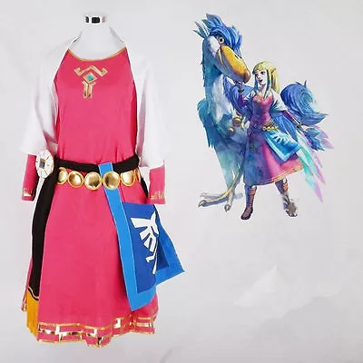 Buy He Legend Of Zelda Skyward Sword Zelda Cosplay Costume Dress Princess Zelda：0 • 62.40£