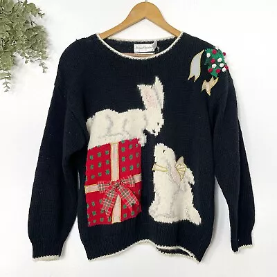Buy Vintage Marisa Christina Bunny Christmas Sweater  • 52.10£