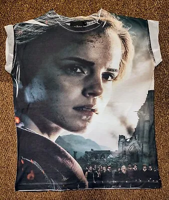 Buy Harry Potter Hermione Granger Emma Watson Deathly Hallows T-shirt 10 • 8£